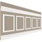 Ekena Millwork 94 1/2"L (Adjustable 36"H to 40"H) Ashford Square Panel Traditional Wainscot Paneling Kit WPKUSQ071P036 - alternate 2